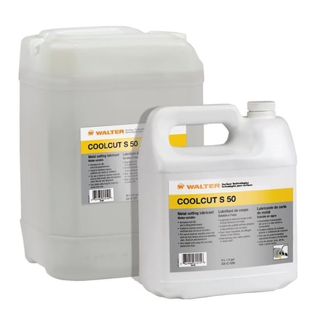 Walter Cutting Fluid, COOLCUT S-50, 264 gal, Tote, Yellow 53C029
